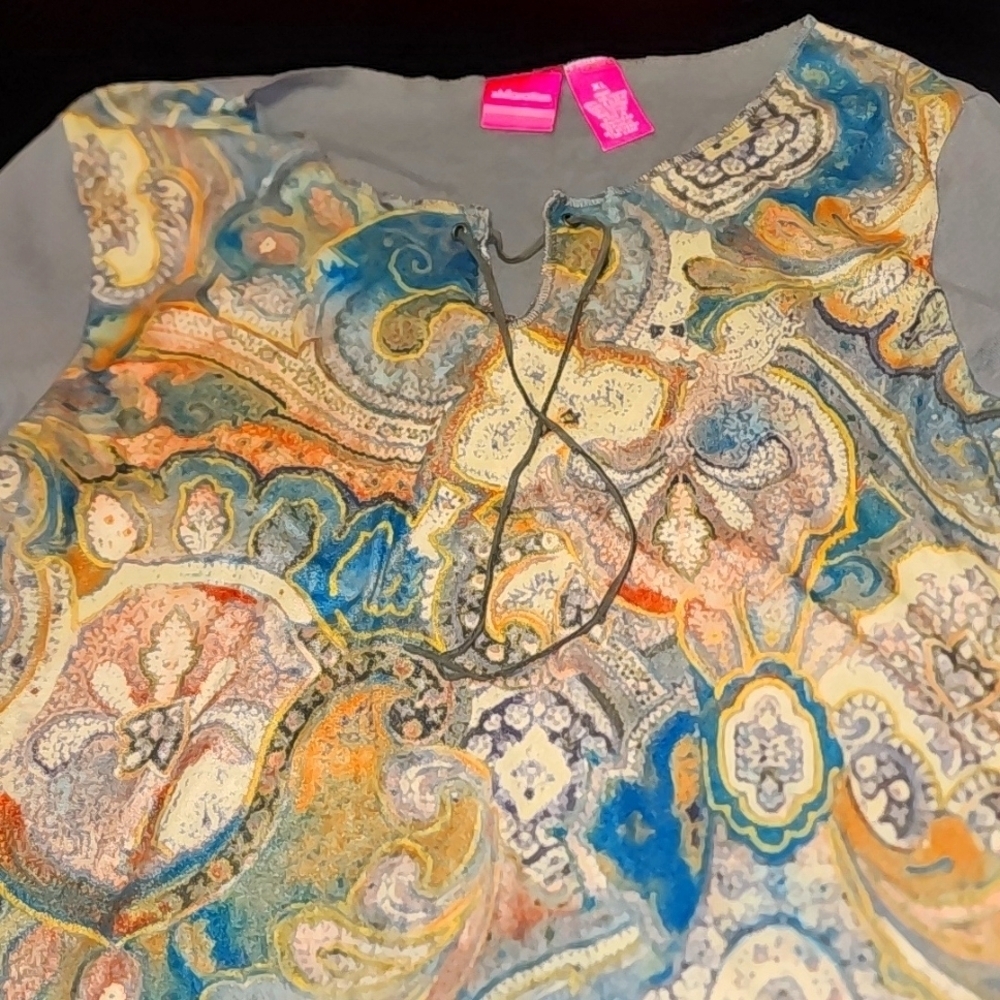 Xhilaration Long Sleeve Peasant Style Top Sz XL - Picture 2 of 7